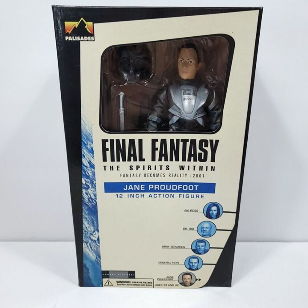 Final Fantasy The Spirit Within Jane Proudfoot 12" Action Figure 2001 NEW